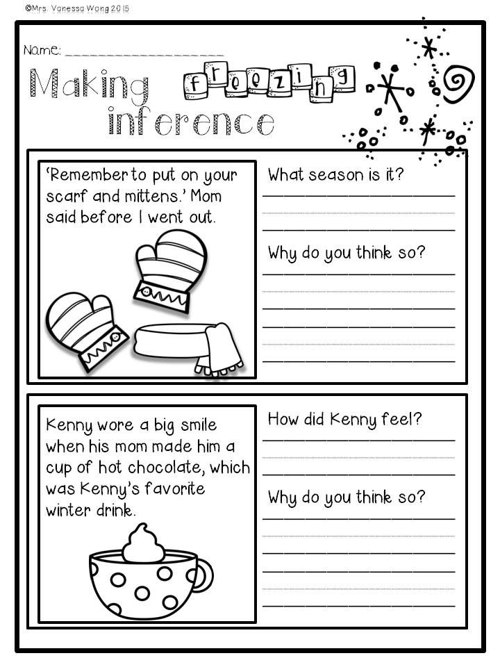 Making Inferences Worksheets Grade 1 Pdf