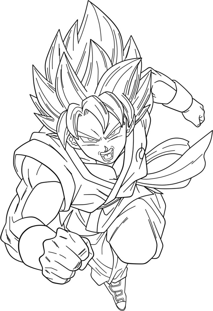 Goku Coloring Pages Pdf