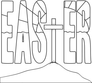 Printable Easter Cross Coloring Page for Kids SupplyMe