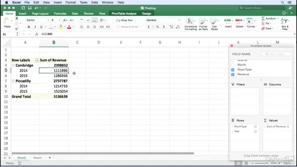 Create Pivot Table From Multiple Worksheets Mac