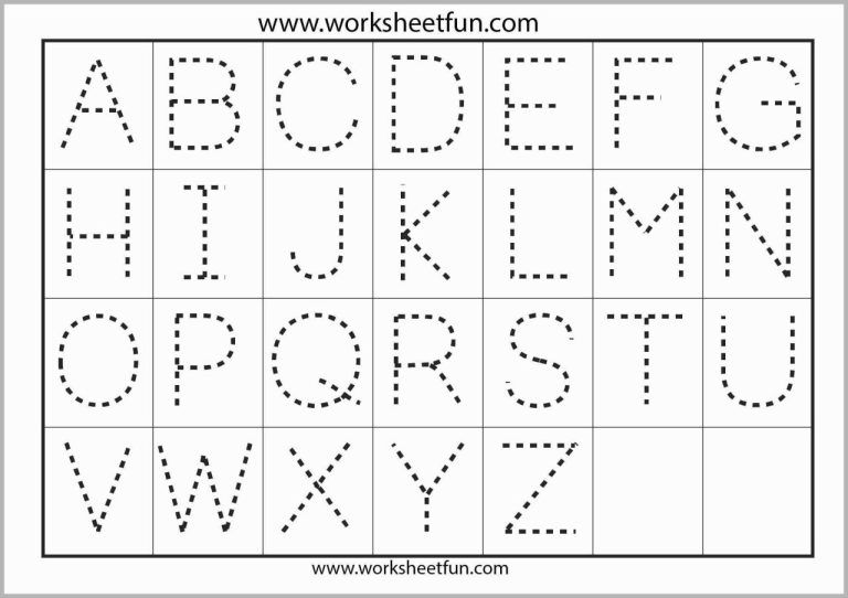 Trace Pattern Worksheets For Kindergarten Pdf