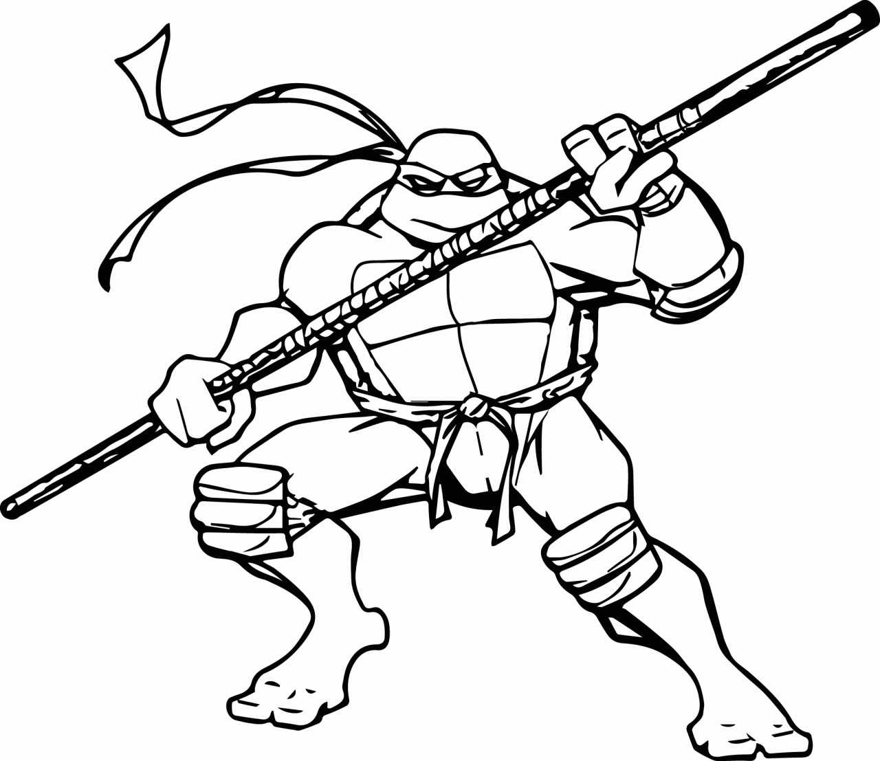 Ninja Turtles Coloring Pages Pdf