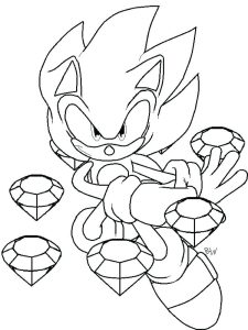 Easy Sonic Coloring Pages PDF Ideas Printable