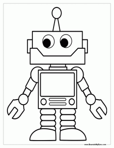 Colouring Pages Robots Colouring Coloring Home