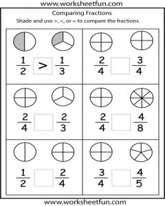Free Printable Math Worksheets 2nd Grade Fractions 2nd grade math