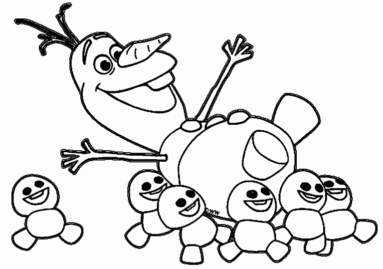 Olaf Coloring Pages Pdf