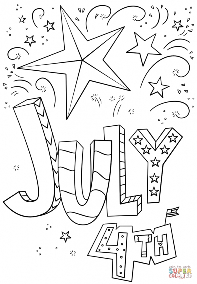 4Th Of July Coloring Pages Toddlers