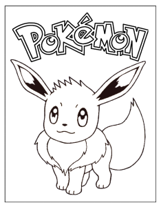 pokemon eevee coloring page Pokemon eevee, Coloring pages, Coloring books