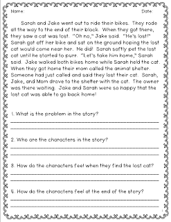 Second Grade 2nd Grade Reading Worksheets