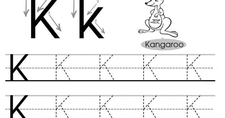 Letter K Tracing Worksheets Free