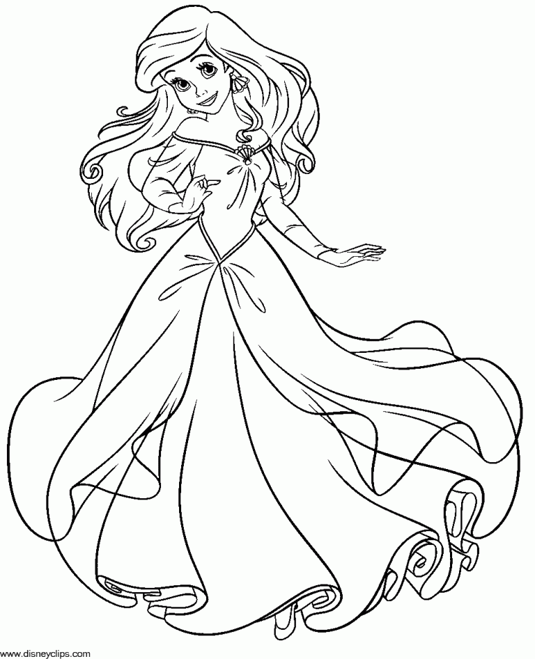 Little Mermaid Coloring Pages Online