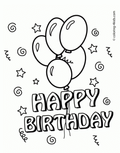 Happy Birthday Coloring Pages Crayola lupetra