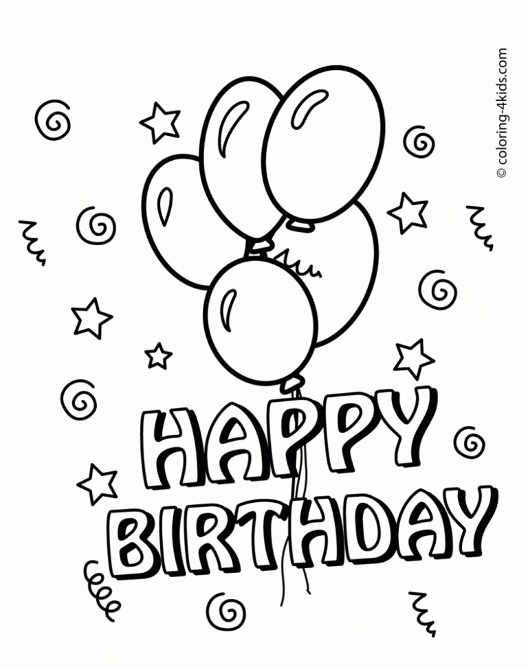 Birthday Coloring Pages Crayola