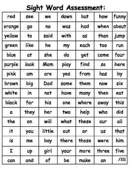 Printable 1st Grade Sight Words Pdf