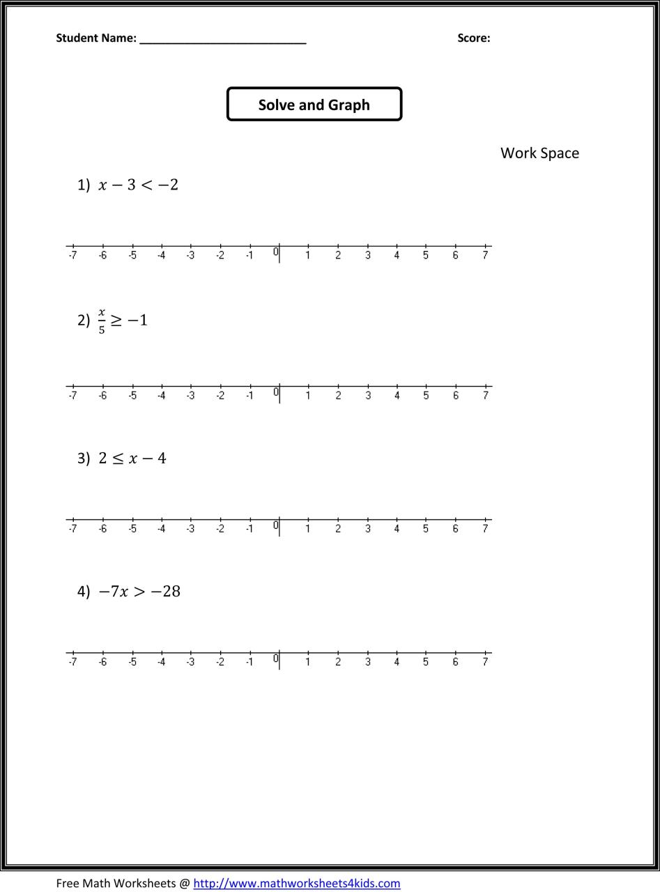 Grade 7 7th Grade Math Worksheets Pdf