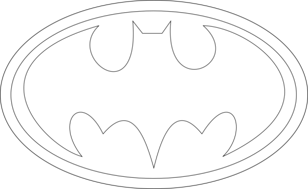Coloring Pages Of Batman Symbol