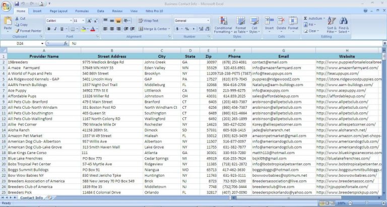 Beginner Data Entry Excel Practice Sheet