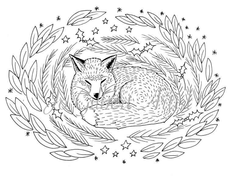 Fox Coloring Pages Pdf