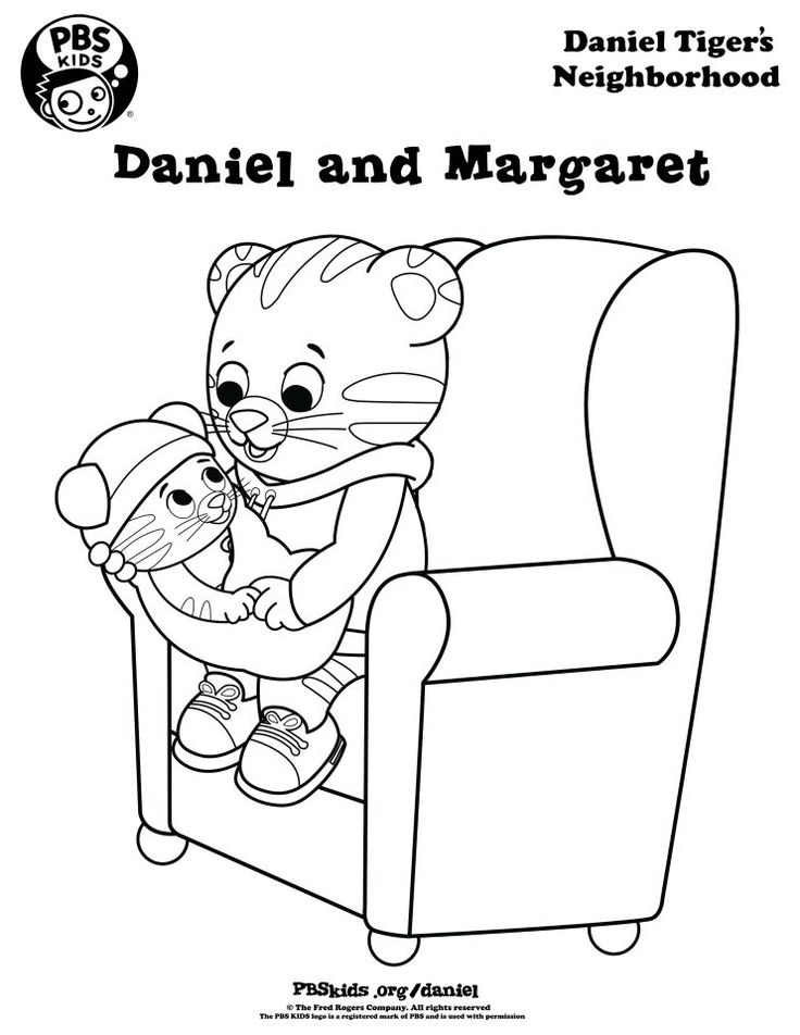 Coloring Pages Of Daniel Tiger
