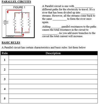 Ohm's Law Series Circuits Worksheet