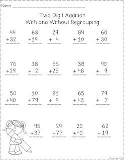 Double Digit Addition With Regrouping Boxes