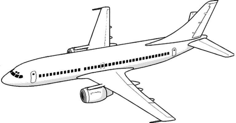 Airplane Coloring Pages Pdf