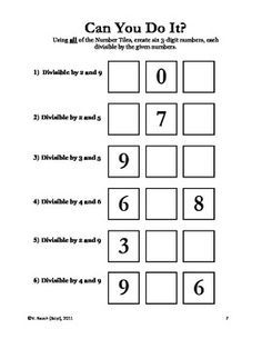 Divisibility Rules Worksheets With Answer Key Pdf Grade 5