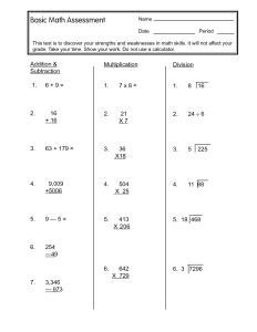 6 Best Images of Math Practice Worksheet Grade 6 6th Grade Math Test
