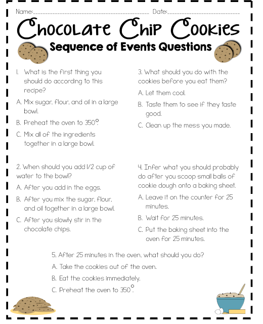 Printable Sequencing Worksheets 5th Grade