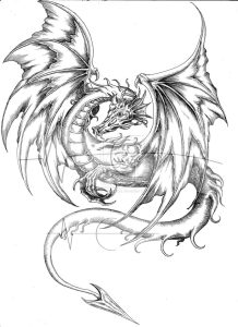 dragon tattoo drawings Free Download Tatto Design Dragon By