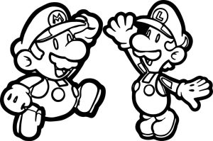 Paper Mario Coloring Pages Thekidsworksheet