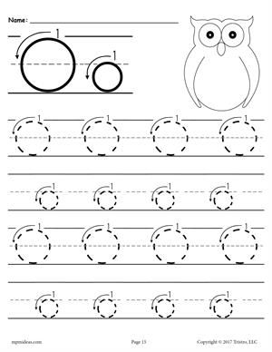 Tracing Letter O Worksheets For Kindergarten