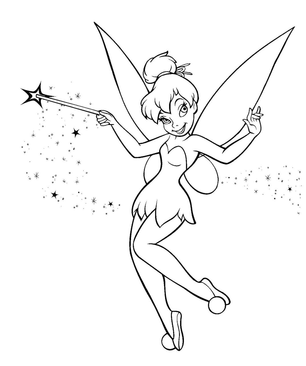 Tinkerbell Coloring Pages Tinkerbell coloring pages, Fairy coloring