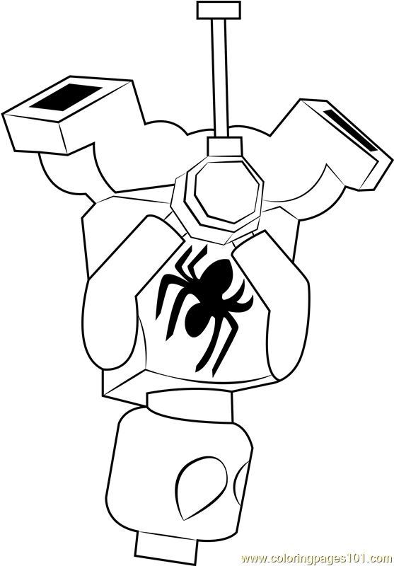 Lego Miles Morales Coloring Pages