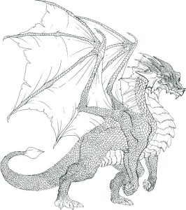 Fire Breathing Dragon Coloring Pages Coloring Home