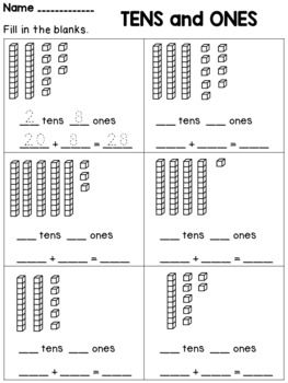 Tens And Ones Worksheets Grade 1 Pdf