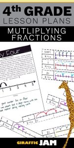 4th Grade Multiplying Fractions and a Whole Number Lesson Plans 4th