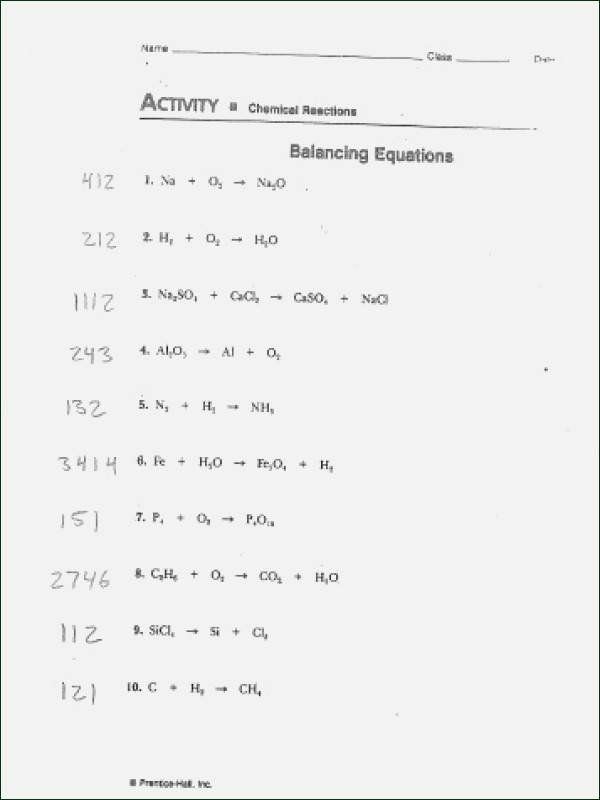 Chemistry Counting Atoms Worksheet Answers