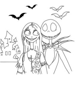 Nightmare Before Christmas Coloring Pages PDF Free Coloring Sheets