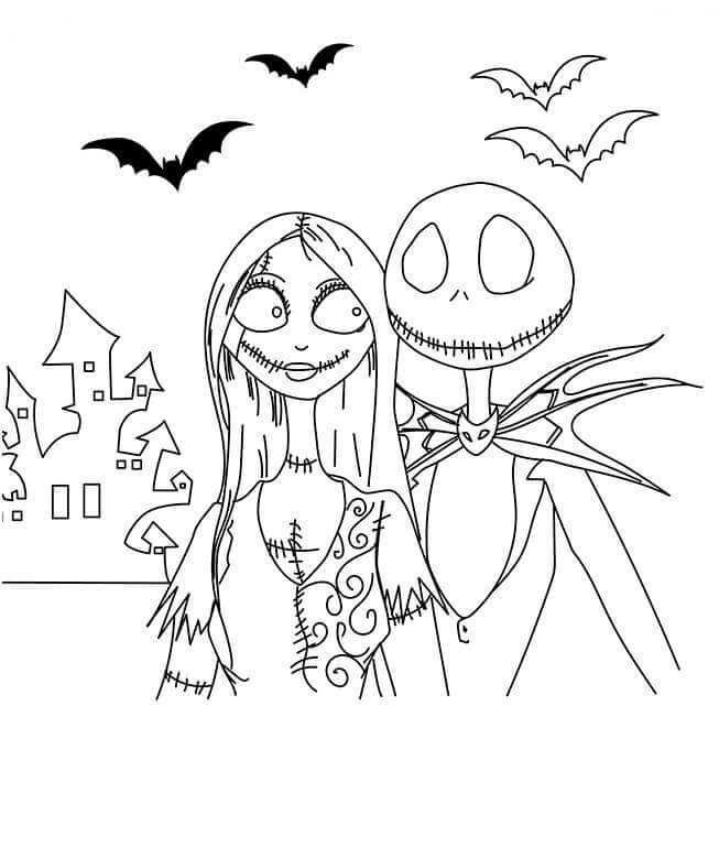 Disney Nightmare Before Christmas Coloring Pages