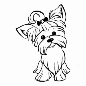 Free yorkie puppy coloring pages Puppy coloring pages, Dog coloring