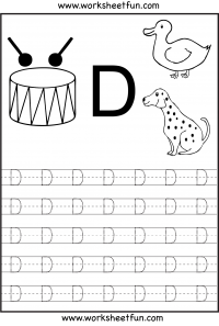 Free Printable Letter D Worksheets For Kindergarten