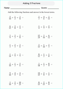 Year 6 Maths Worksheets Adding Fractions K5 Worksheets Year 6 maths