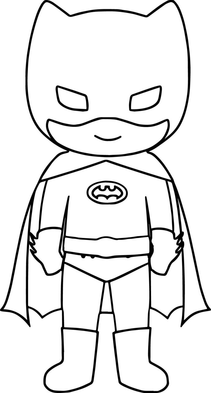 Superheroes Coloring Pages For Toddlers