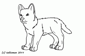 Wolf Pup Coloring Pages Coloring Home