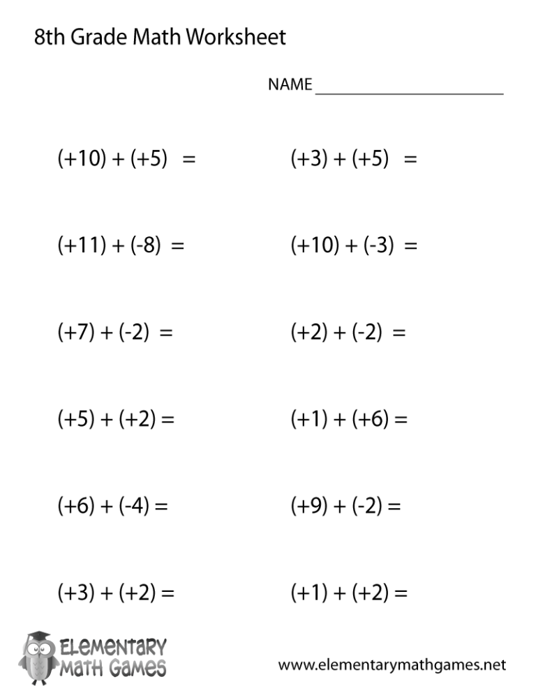 Adding And Subtracting Positive And Negative Mixed Numbers Worksheet