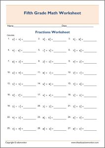 32 Mixed Operations With Fractions Worksheet Free Worksheet Spreadsheet