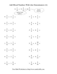4 Adding Fractions with Like Denominators Worksheets Pdf 2 Adding And