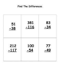 Subtraction With Regrouping Interactive worksheet