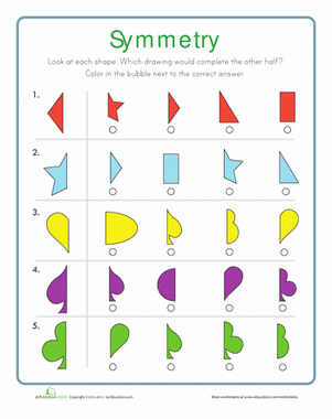 Body Symmetry Worksheets For Kindergarten